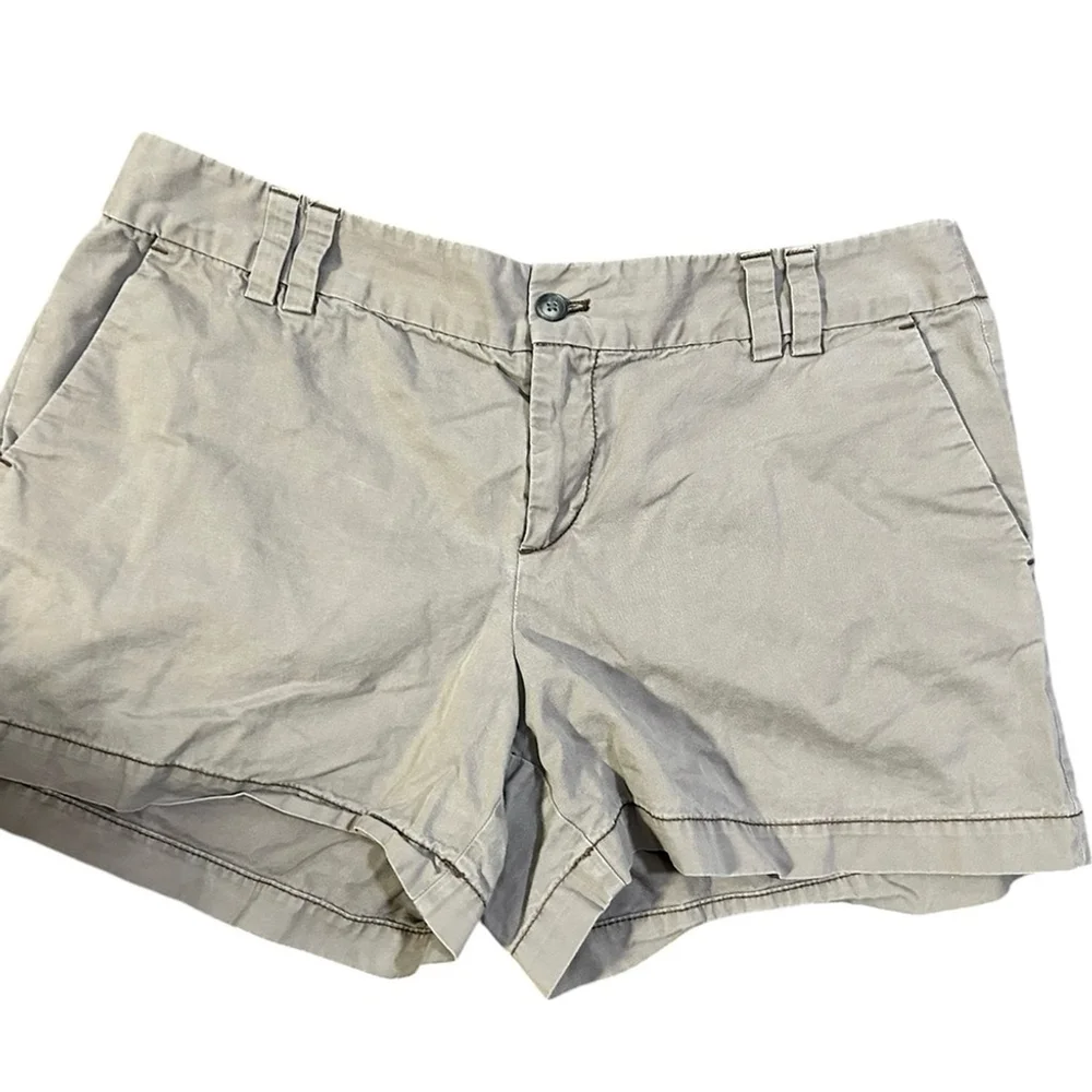 LOFT Tan Bermuda Shorts Classic Cotton Blend 10
